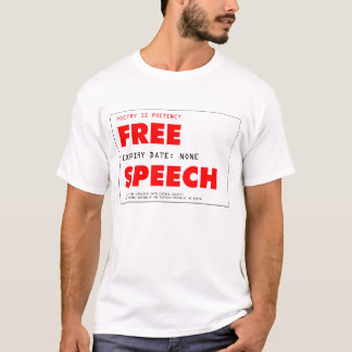Camiseta Tarjeta 300dpi C del discurso libre