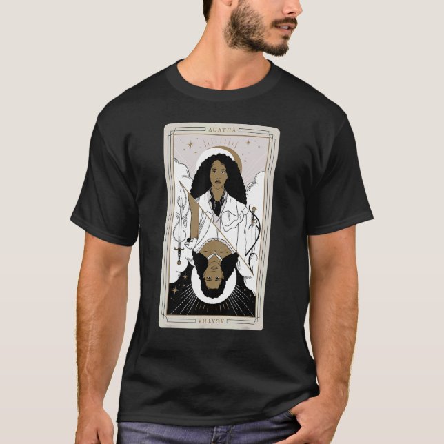 Camiseta Tarjeta Agatha Tarot de la Escuela para el Bien y  (Anverso)