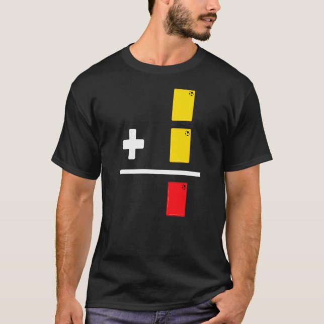 Camiseta Tarjeta amarilla Tarjeta roja árbitro de fútbol 2  (Anverso)