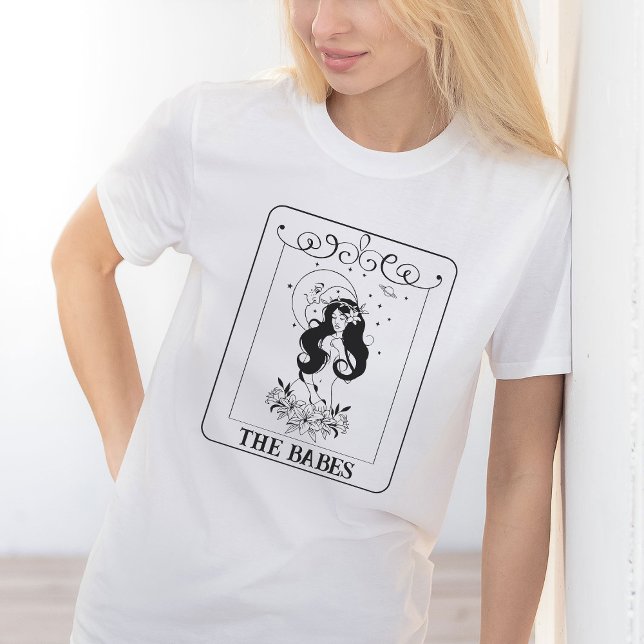 Camiseta Tarjeta Celestial Boho Bachelorette Bride Babe Tar (Subido por el creador)