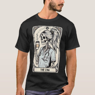 Camiseta Tarjeta certificada de enfermera Istant Tarot Skel