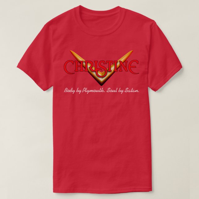 Camiseta Tarjeta CHRISTINE (Diseño del anverso)