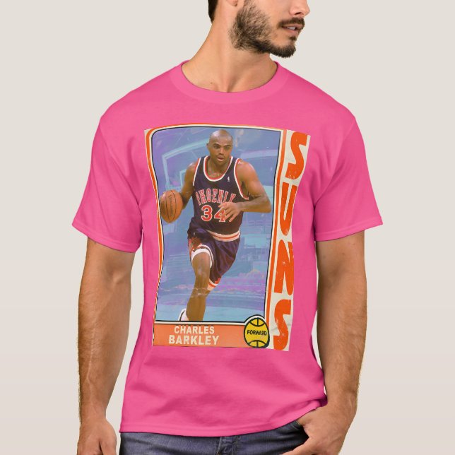Camiseta Tarjeta comercial Charles Barkley de estilo retro (Anverso)