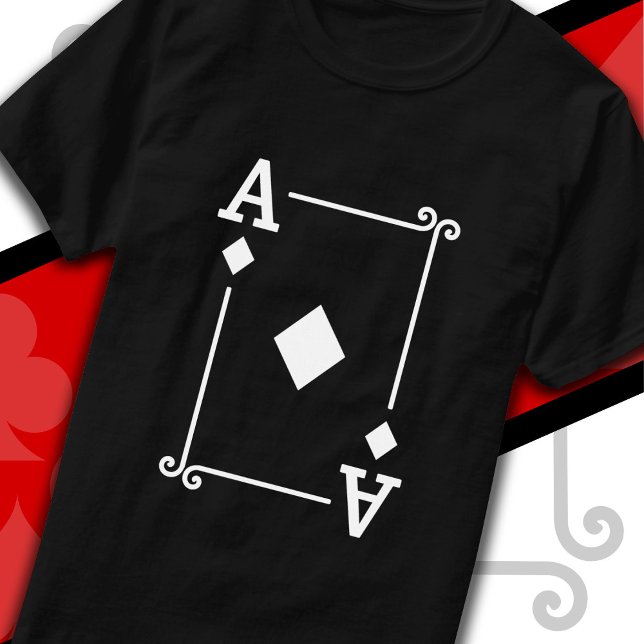 Camiseta Tarjeta De Ace De La Tarjeta De Los Diamantes De L (Subido por el creador)