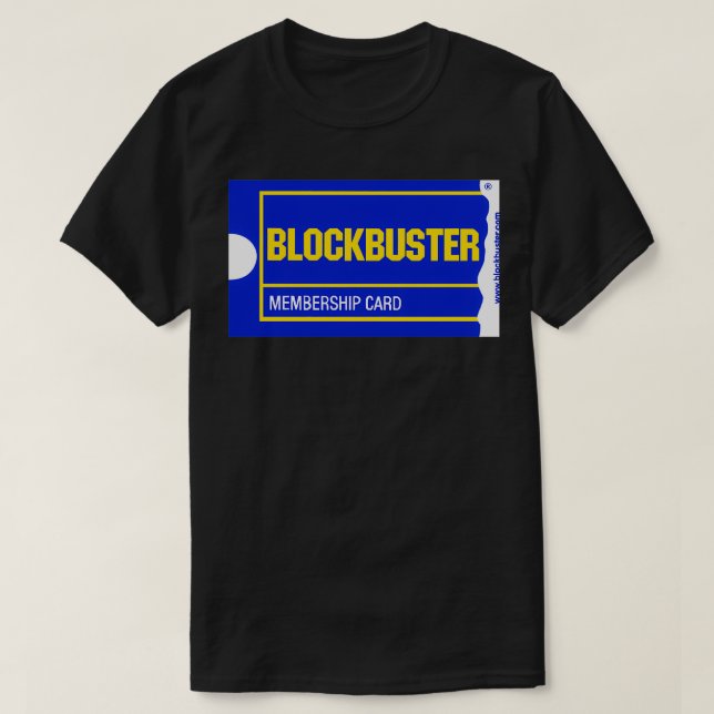 Camiseta Tarjeta de afiliación de Blockbuster (Diseño del anverso)