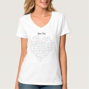 Camiseta Tarjeta de agradecimiento plana