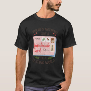 Camiseta Tarjeta de amor Creando tarjeta hecha a mano Hobby