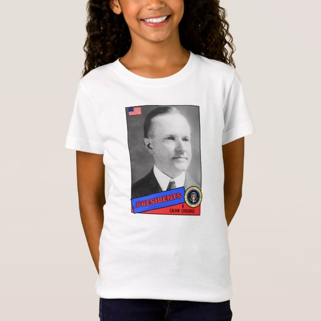 Camiseta Tarjeta de béisbol Calvin Coolidge (Anverso)