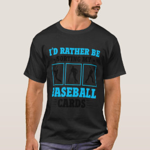 Camiseta Tarjeta de béisbol Colector de tarjetas de béisbol