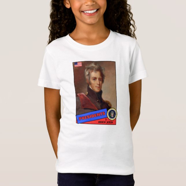 Camiseta Tarjeta de béisbol de Andrew Jackson (Anverso)