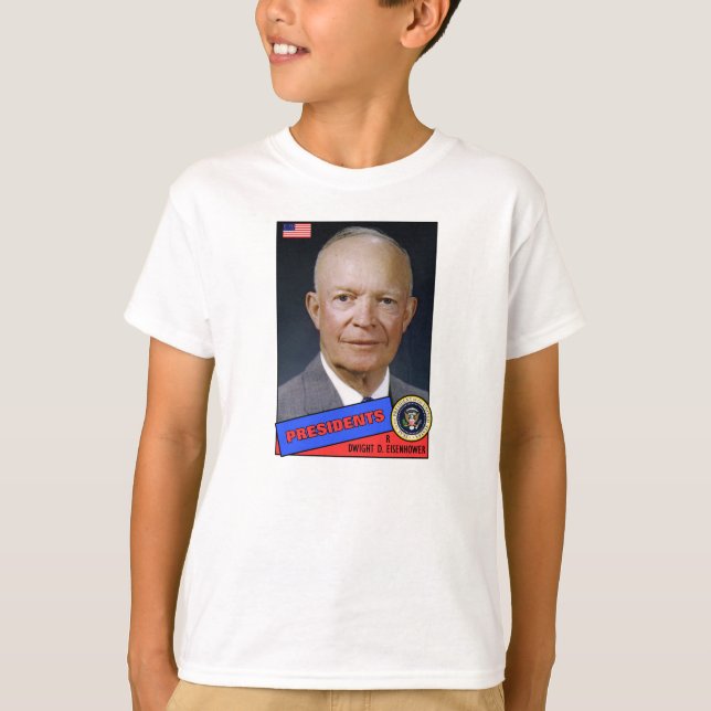 Camiseta Tarjeta de béisbol de Dwight D. Eisenhower (Anverso)