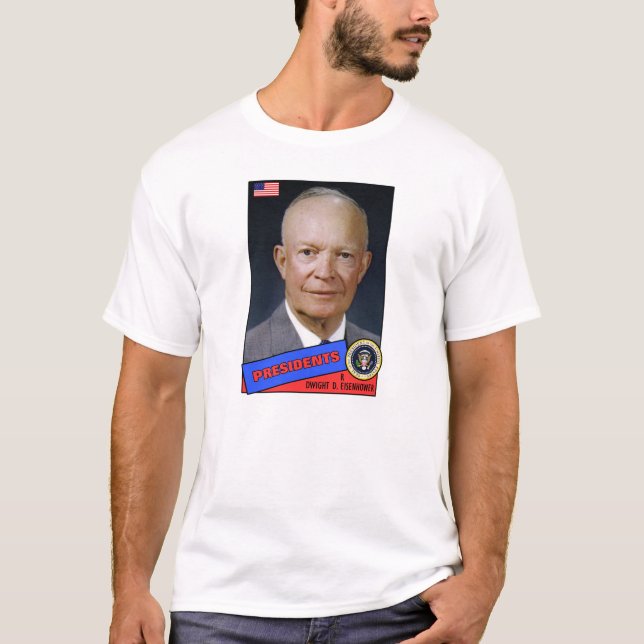 Camiseta Tarjeta de béisbol de Dwight D. Eisenhower (Anverso)