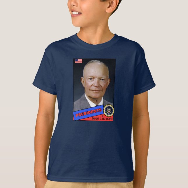 Camiseta Tarjeta de béisbol de Dwight D. Eisenhower (Anverso)