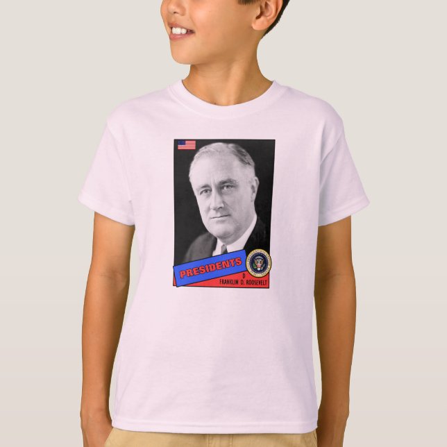 Camiseta Tarjeta de béisbol de Franklin D. Roosevelt (Anverso)