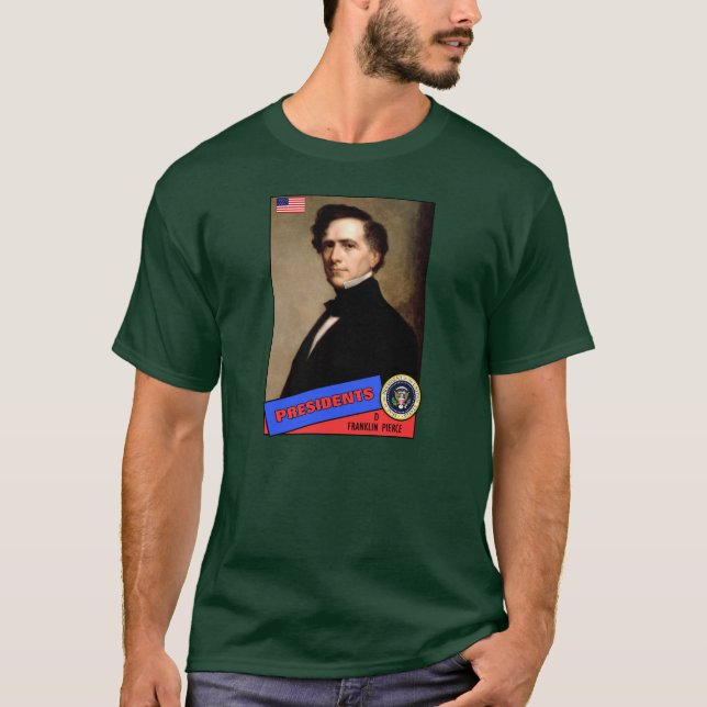 Camiseta Tarjeta de béisbol de Franklin Pierce (Anverso)
