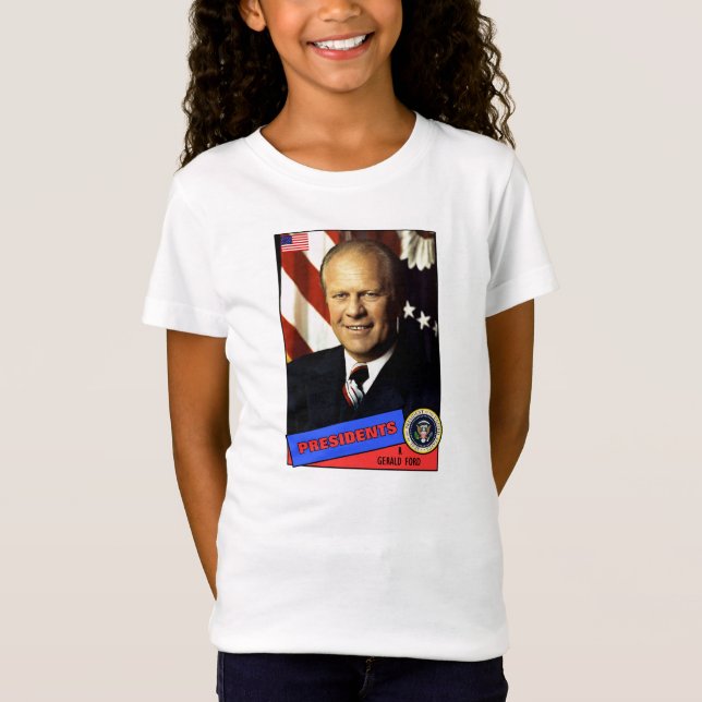 Camiseta Tarjeta de béisbol de Gerald Ford (Anverso)