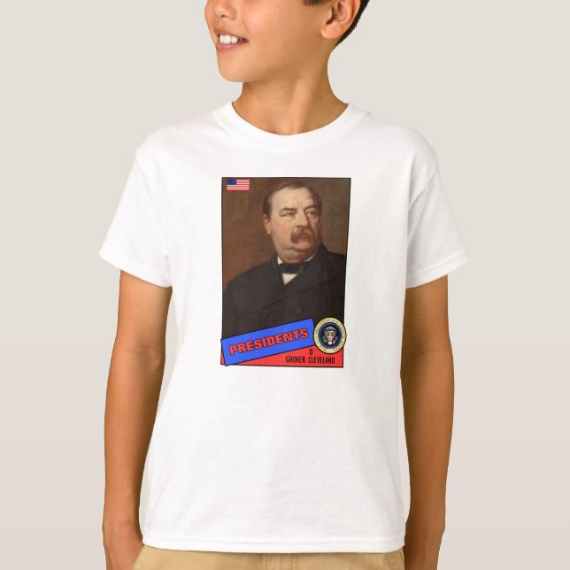Camiseta Tarjeta de béisbol de Grover Cleveland (Anverso)