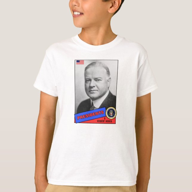 Camiseta Tarjeta de béisbol de Herbert Hoover (Anverso)