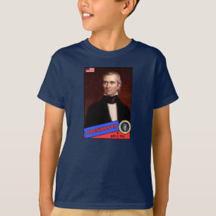 Camiseta Tarjeta de béisbol de James K. Polk