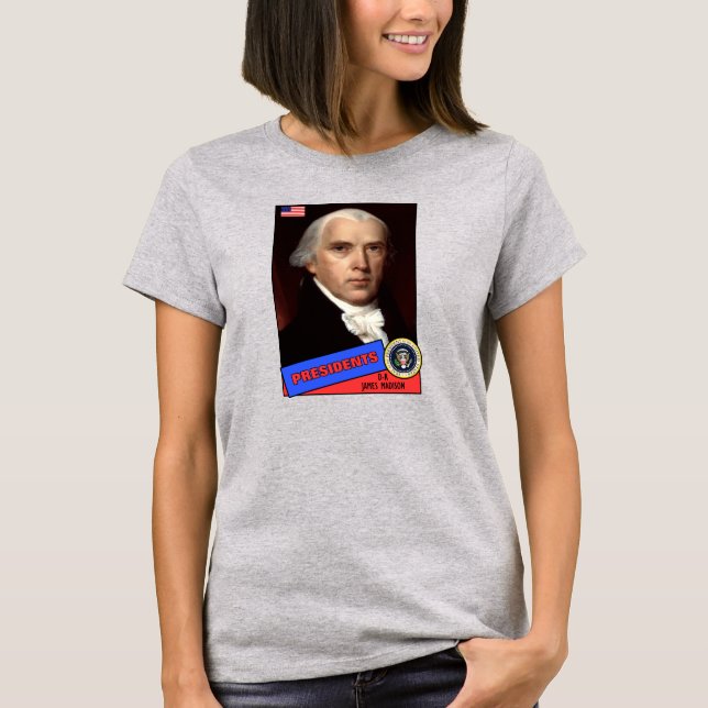 Camiseta Tarjeta de béisbol de James Madison (Anverso)