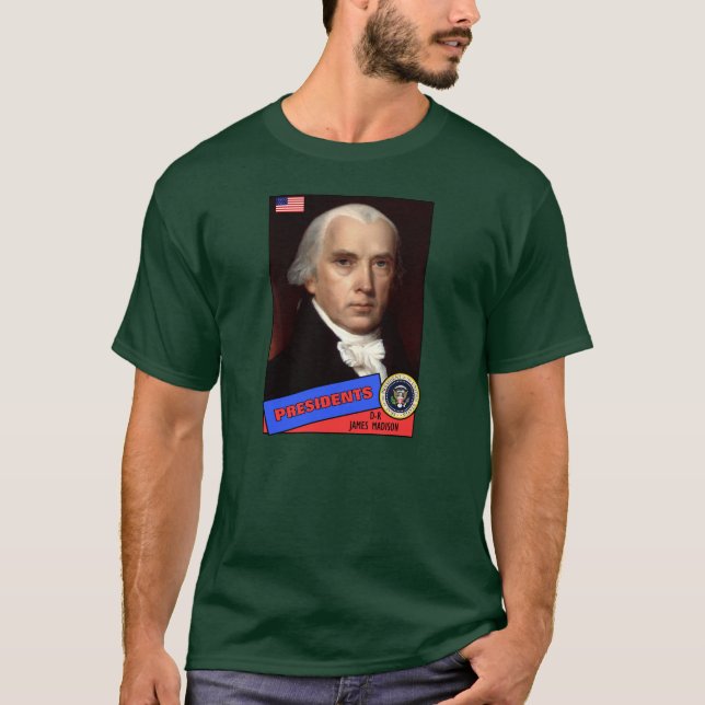 Camiseta Tarjeta de béisbol de James Madison (Anverso)