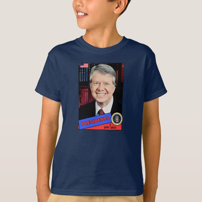 Camiseta Tarjeta de béisbol de Jimmy Carter (Anverso)