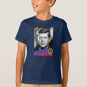 Camiseta Tarjeta de béisbol de John F. Kennedy