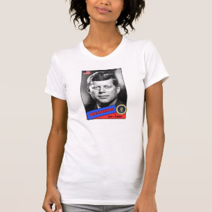 Camiseta Tarjeta de béisbol de John F. Kennedy