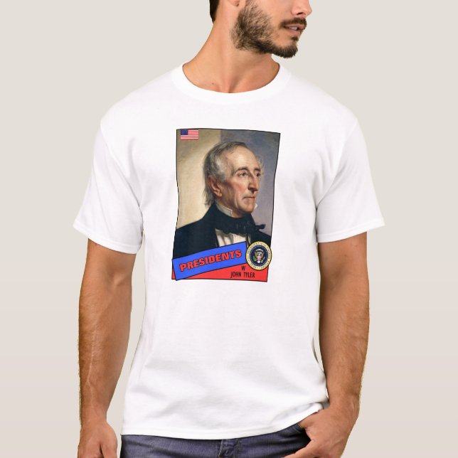 Camiseta Tarjeta de béisbol de John Tyler (Anverso)