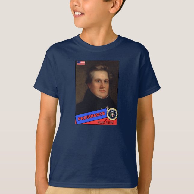 Camiseta Tarjeta de béisbol de Millard Fillmore (Anverso)