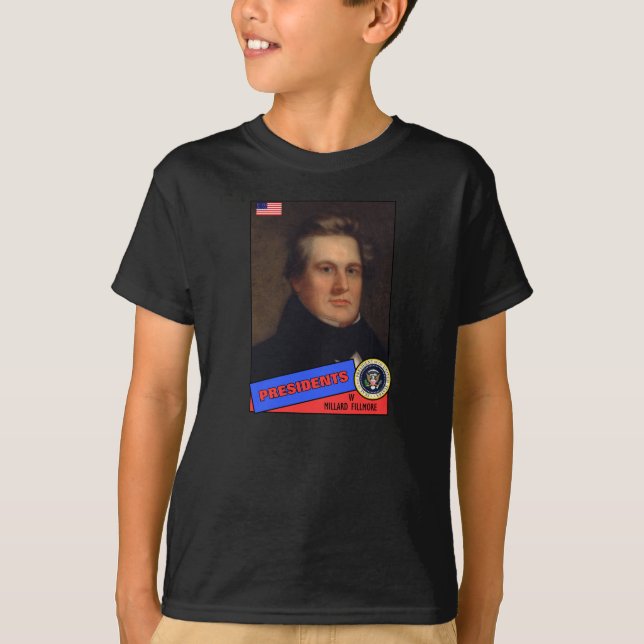 Camiseta Tarjeta de béisbol de Millard Fillmore (Anverso)