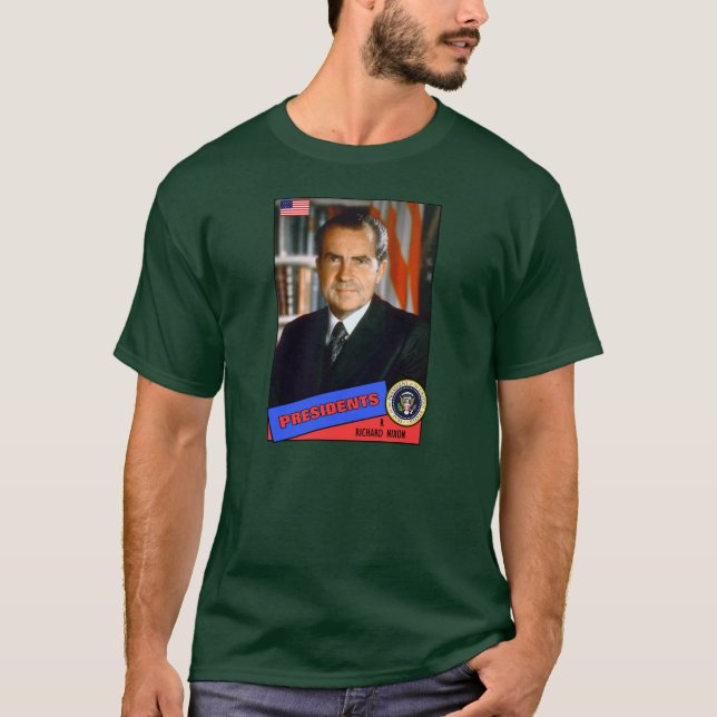 Camiseta Tarjeta de béisbol de Richard Nixon (Anverso)