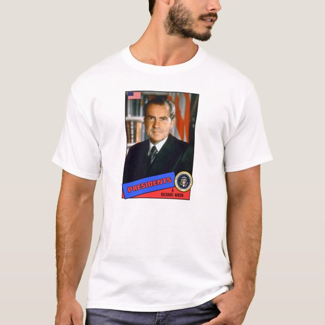 Camiseta Tarjeta de béisbol de Richard Nixon (Anverso)