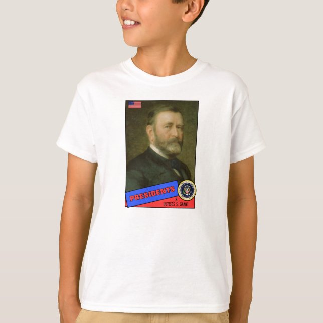Camiseta Tarjeta de béisbol de Ulysses S. Grant (Anverso)