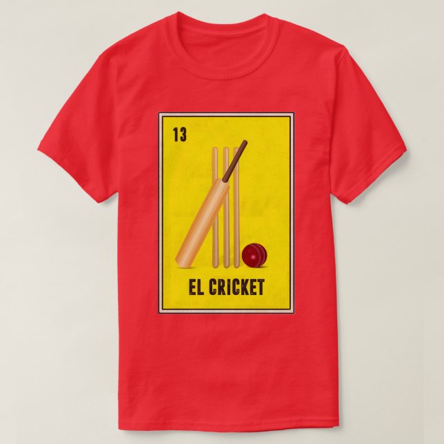 Camiseta Tarjeta de bingo de la Lotería Mexicana del Cricke (Diseño del anverso)