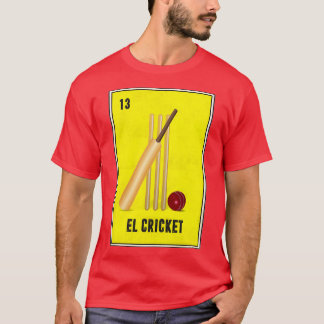 Camiseta Tarjeta de bingo de la Lotería Mexicana del Cricke