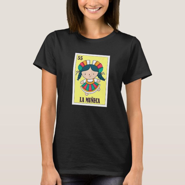 Camiseta Tarjeta de bingo mexicano La Muñeca Mexicana Lotte (Anverso)