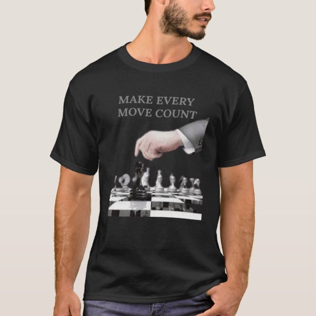 Camiseta Tarjeta de cheques de ajedrez para hacer que cada  (Anverso)