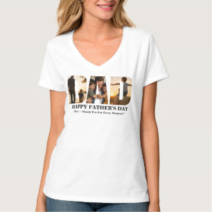 Camiseta Tarjeta de colaje de fotos personalizadas para el