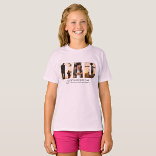 Camiseta Tarjeta de colaje de fotos personalizadas para el
