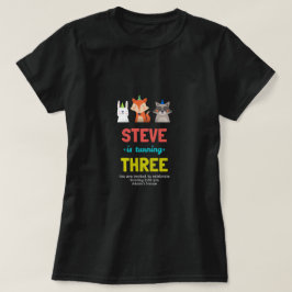 Camiseta Tarjeta de cumpleaños de animales lindos