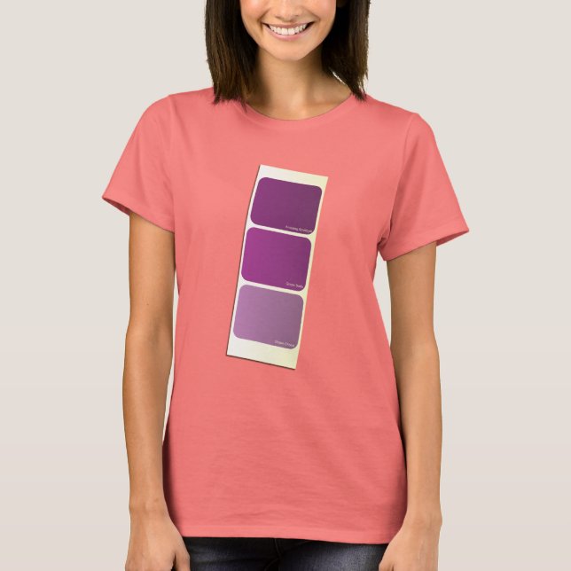 Camiseta Tarjeta de ejemplo Purple Paint (Anverso)