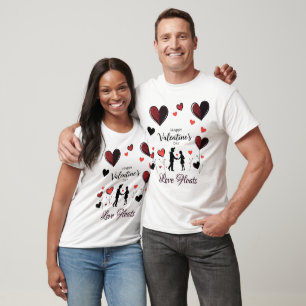 Camiseta Tarjeta de El día de San Valentín romántica