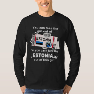 Camiseta Tarjeta de embarque de Estonia Chica de Estonia