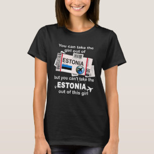 Camiseta Tarjeta de embarque de Estonia  Chica de Estonia  