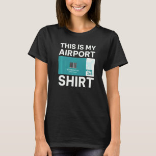 Camiseta Tarjeta de embarque del aeropuerto Viajando