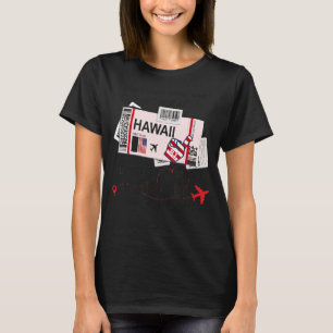 Camiseta Tarjeta de embarque Hawaii Chica Hawaii