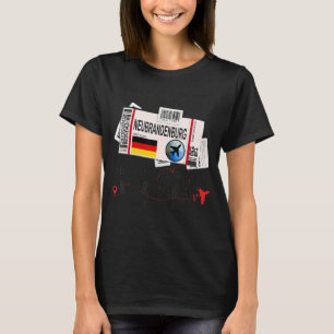 Camiseta Tarjeta de embarque Neubrandenburg Chica