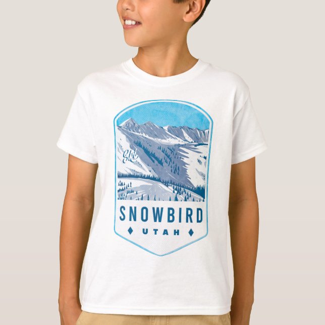 Camiseta Tarjeta de esquí Utah para Snowbird (Anverso)