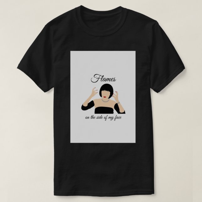 Camiseta Tarjeta de felicitación de Clue Mrs White (Diseño del anverso)